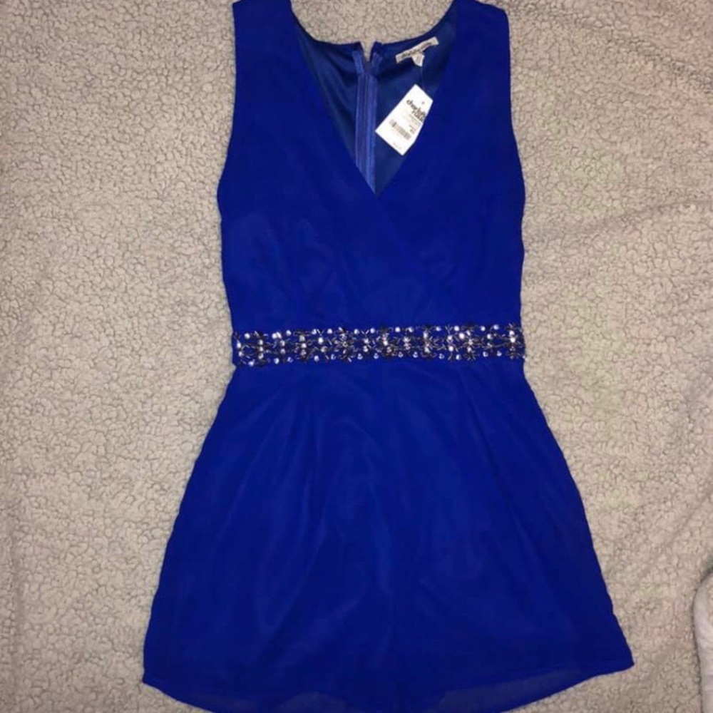 Charlotte Russe Blue Romper